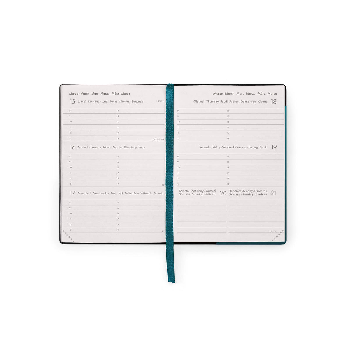 Agenda 12 Mesi Settimanale Small 2027 - Deep Teal