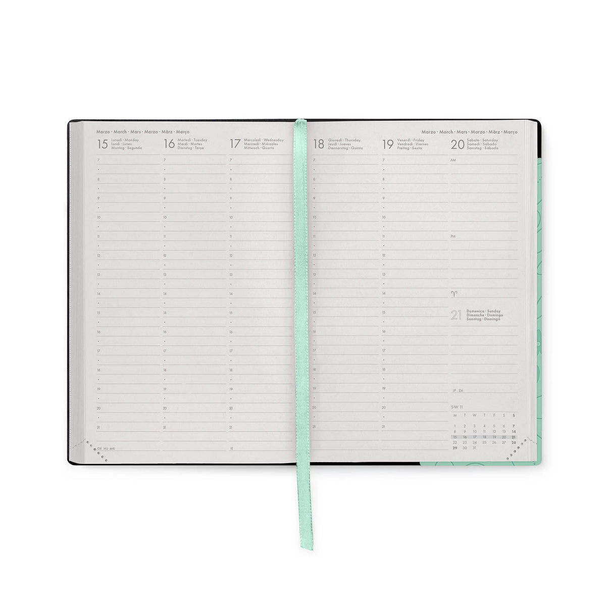 Agenda 12 Mesi Settimanale Medium 2027 - Botanic Garden