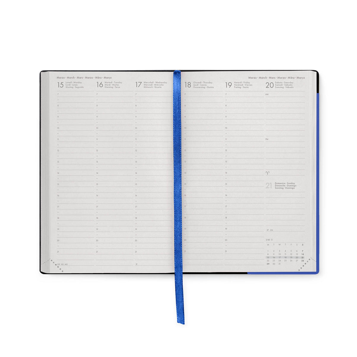 Agenda 12 Mesi Settimanale Medium 2027 - Eclectic Blue