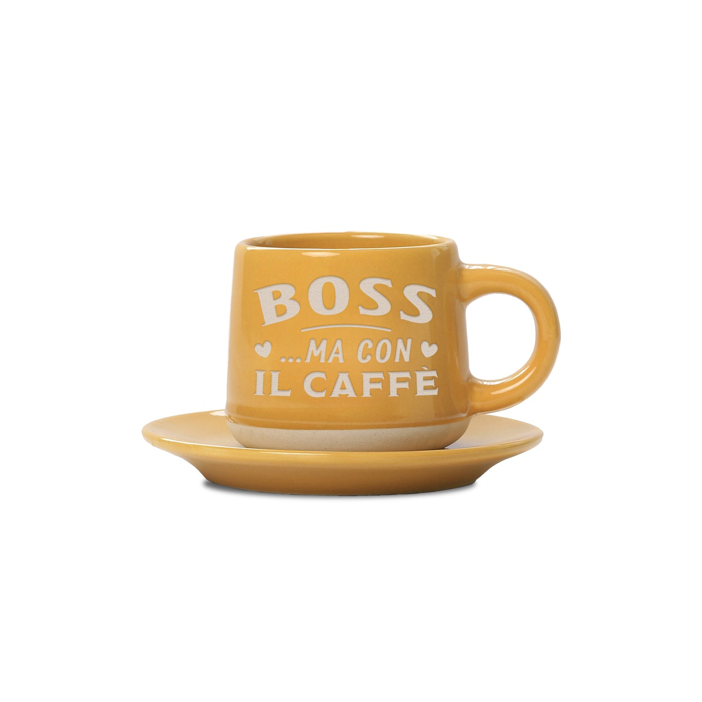 BOSS - TAZZINA DA CAFFE'+PIATTINO ABBINATO