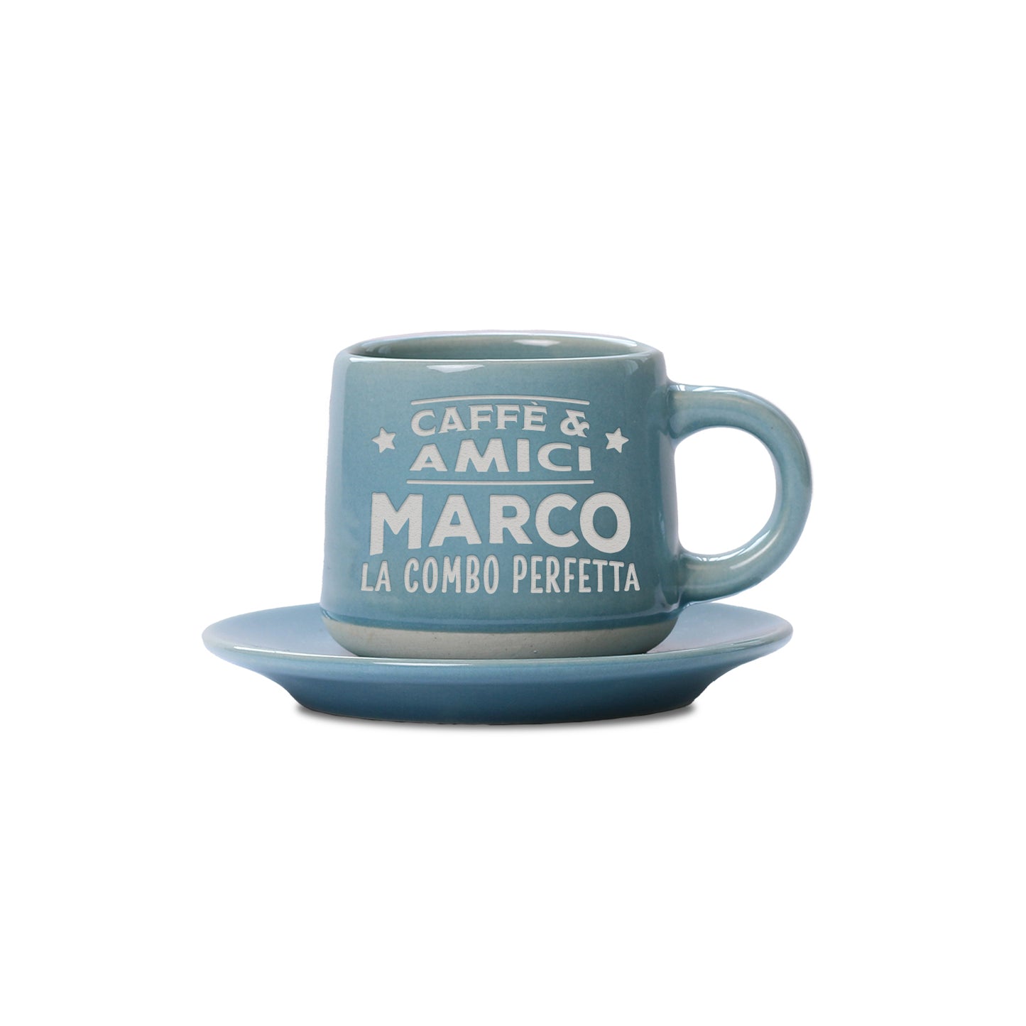 MARCO - TAZZINA DA CAFFE'+ PIATTINO ABBINATO