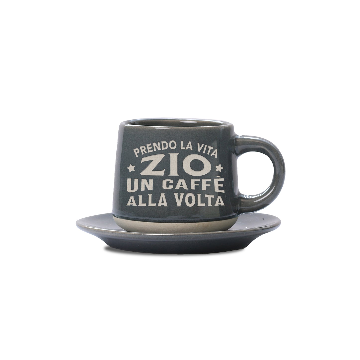 ZIO - TAZZINA DA CAFFE'+PIATTINO ABBINATO