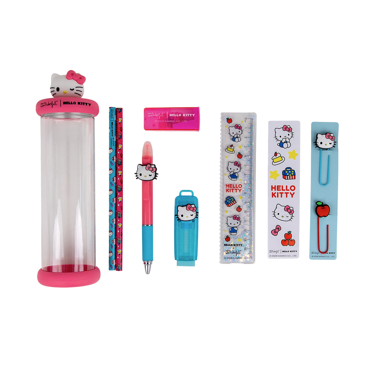 Set da scrittura con charm Hello Kitty – astuccio rigido