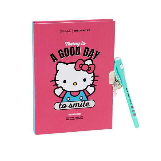 Diario personale con penna a inchiostro invisibile Hello Kitty – Today is a good day to smile