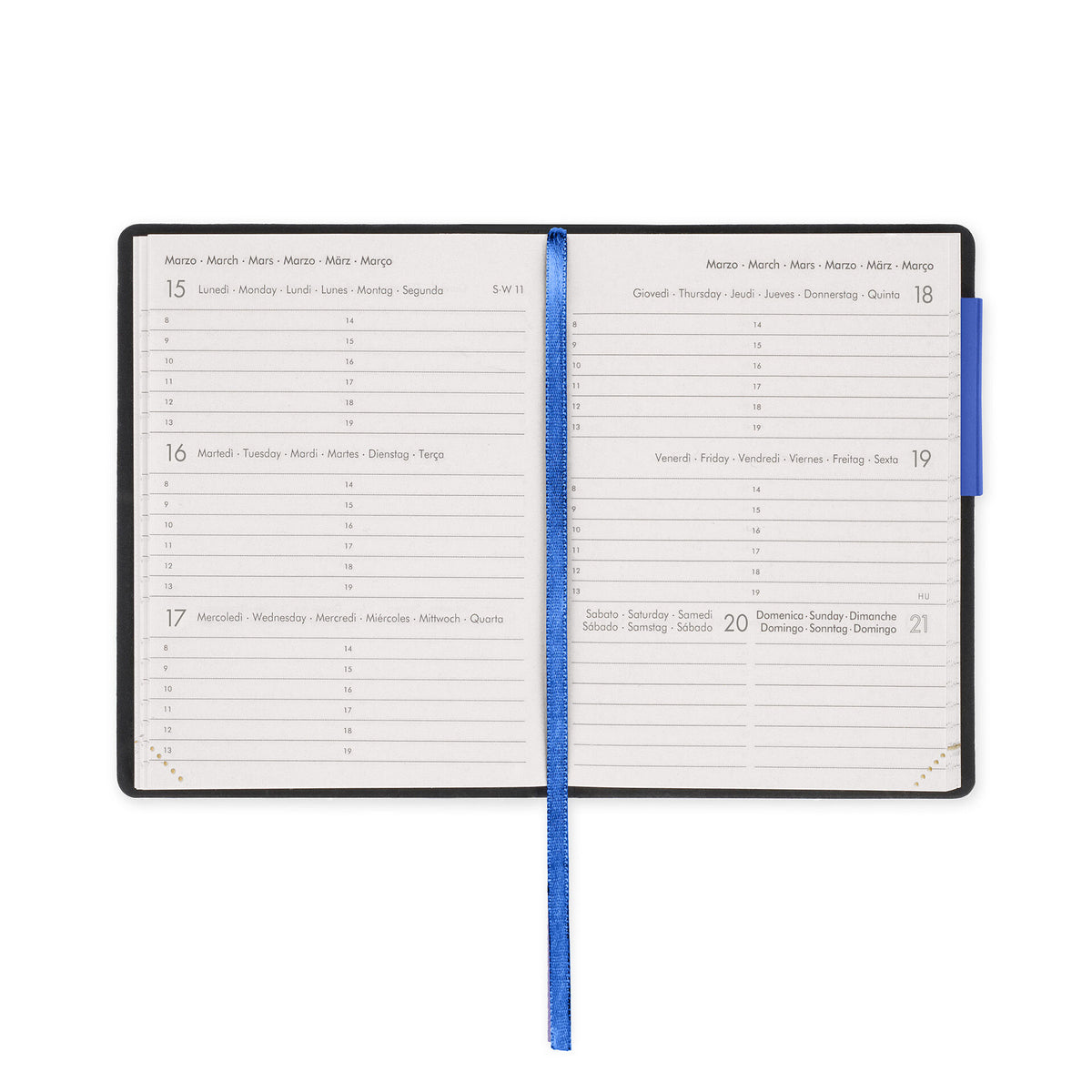 Agenda 12 Mesi Settimanale Mini 2027 - Eclectic Blue