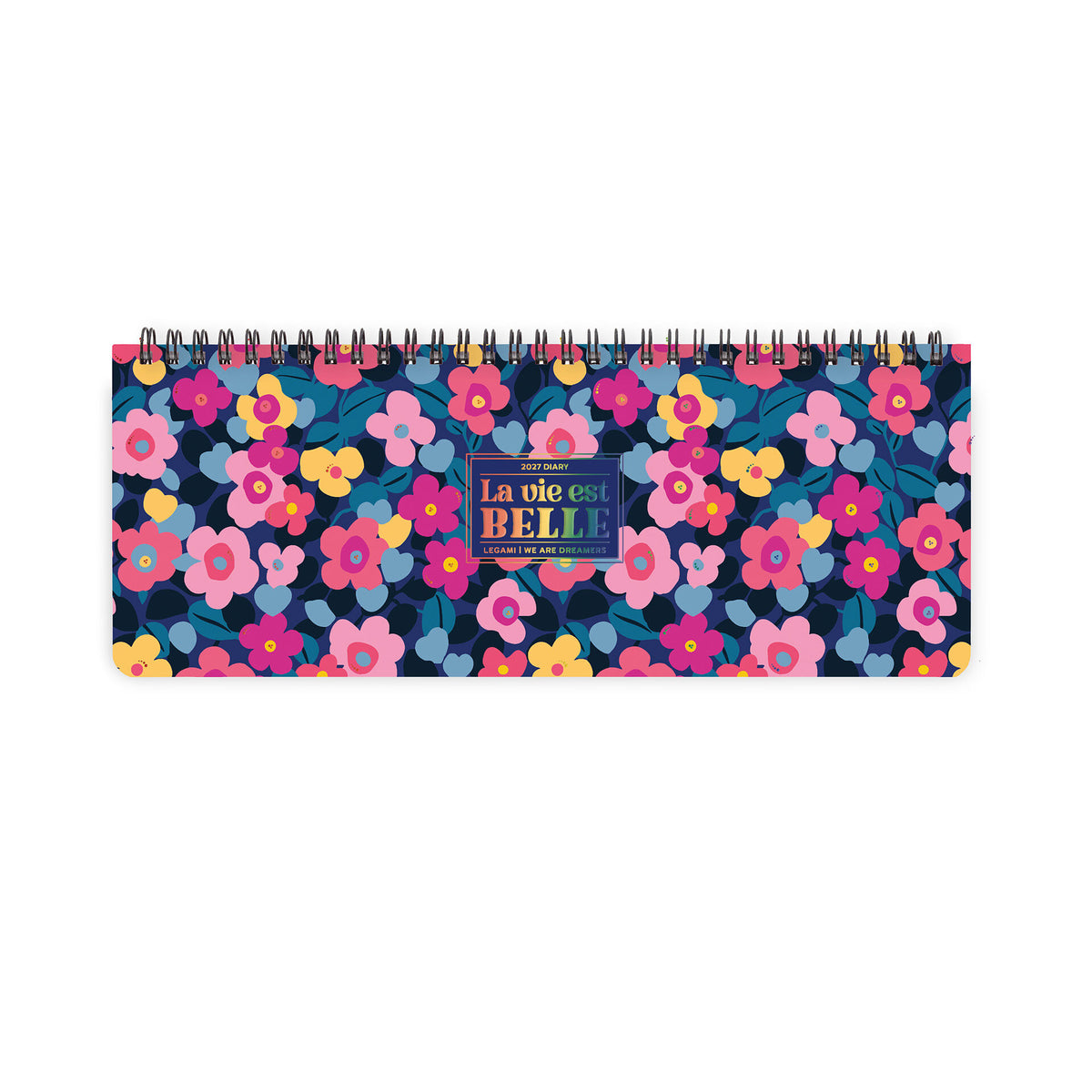 Agenda da Scrivania 12 Mesi - Desk Planner - 2027 - Flowers