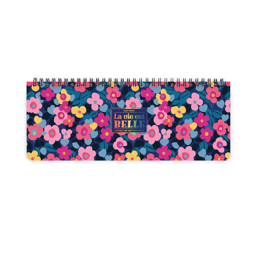 Agenda da Scrivania 12 Mesi - Desk Planner - 2027 - Flowers