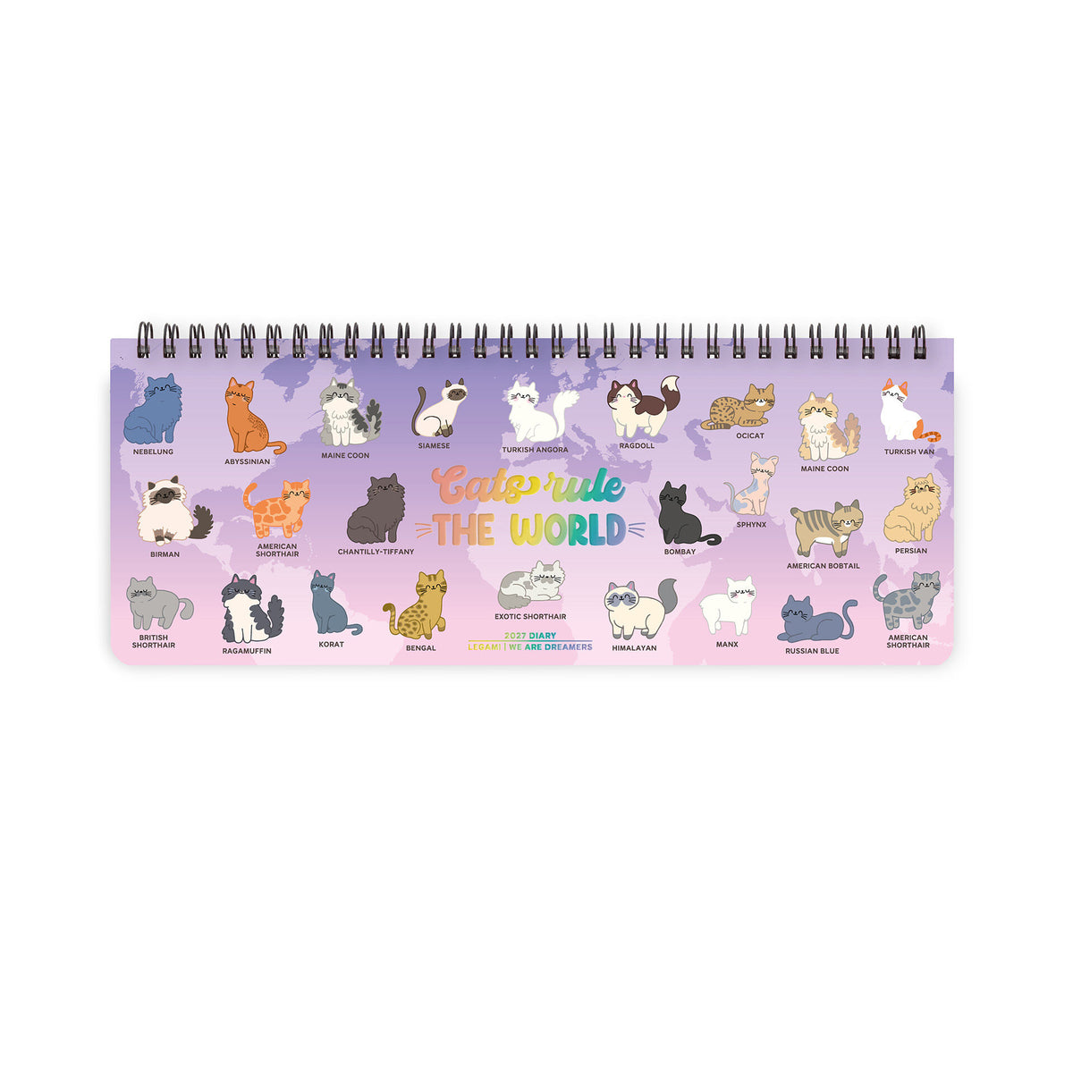 Agenda da Scrivania 12 Mesi - Desk Planner - 2027 - Kitty