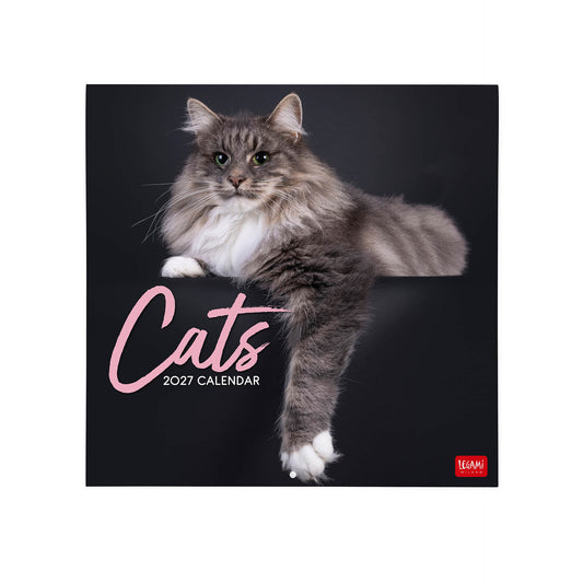 Calendario da Parete 2027 - 30 x 29 cm - Cats