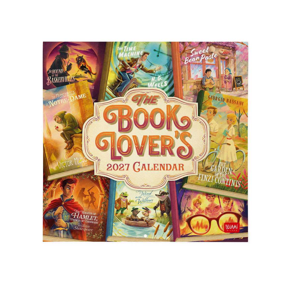 Calendario da parete Legami 2027 30x29 Book Lover's libri