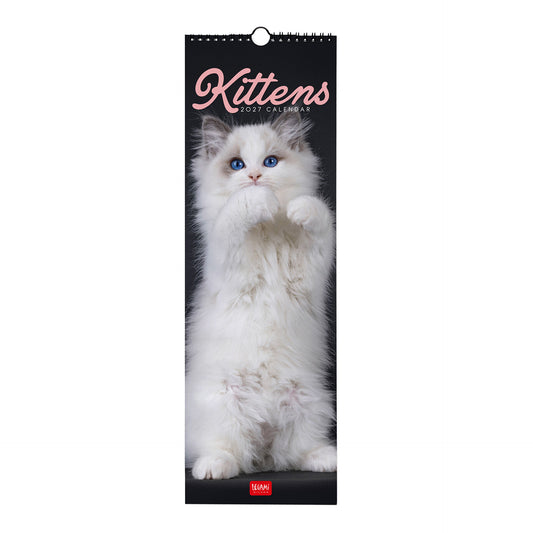 Calendario da Parete 2027 - 16 x 49 cm - Kittens