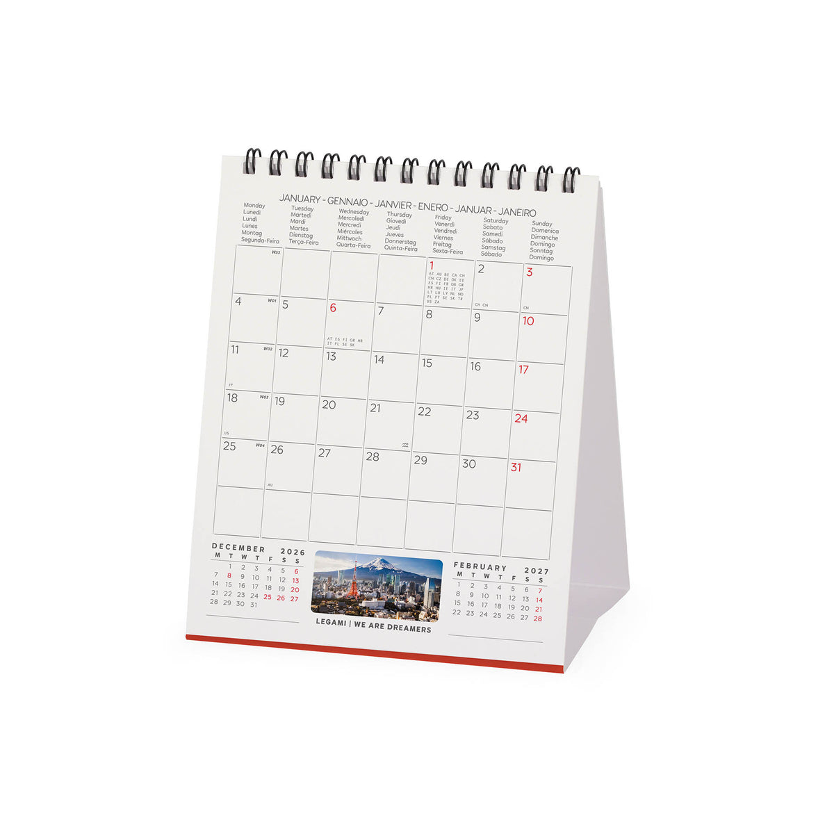 Calendario da Tavolo 2027 - 12 x 14,5 cm - Beauty of Japan