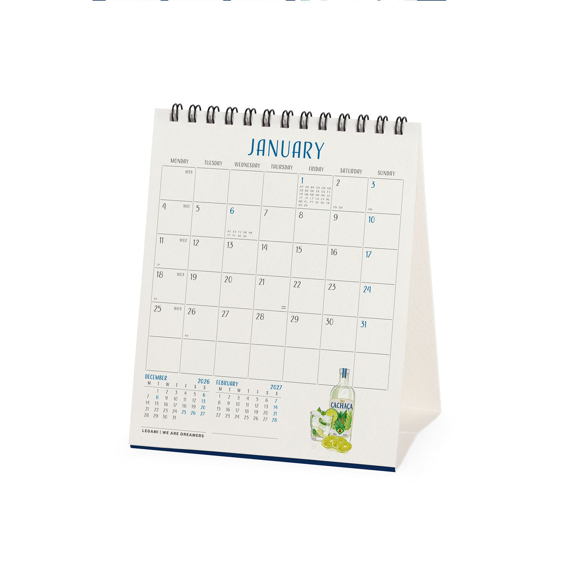 Calendario da Tavolo 2027 - 12 x 14,5 cm - Cheers