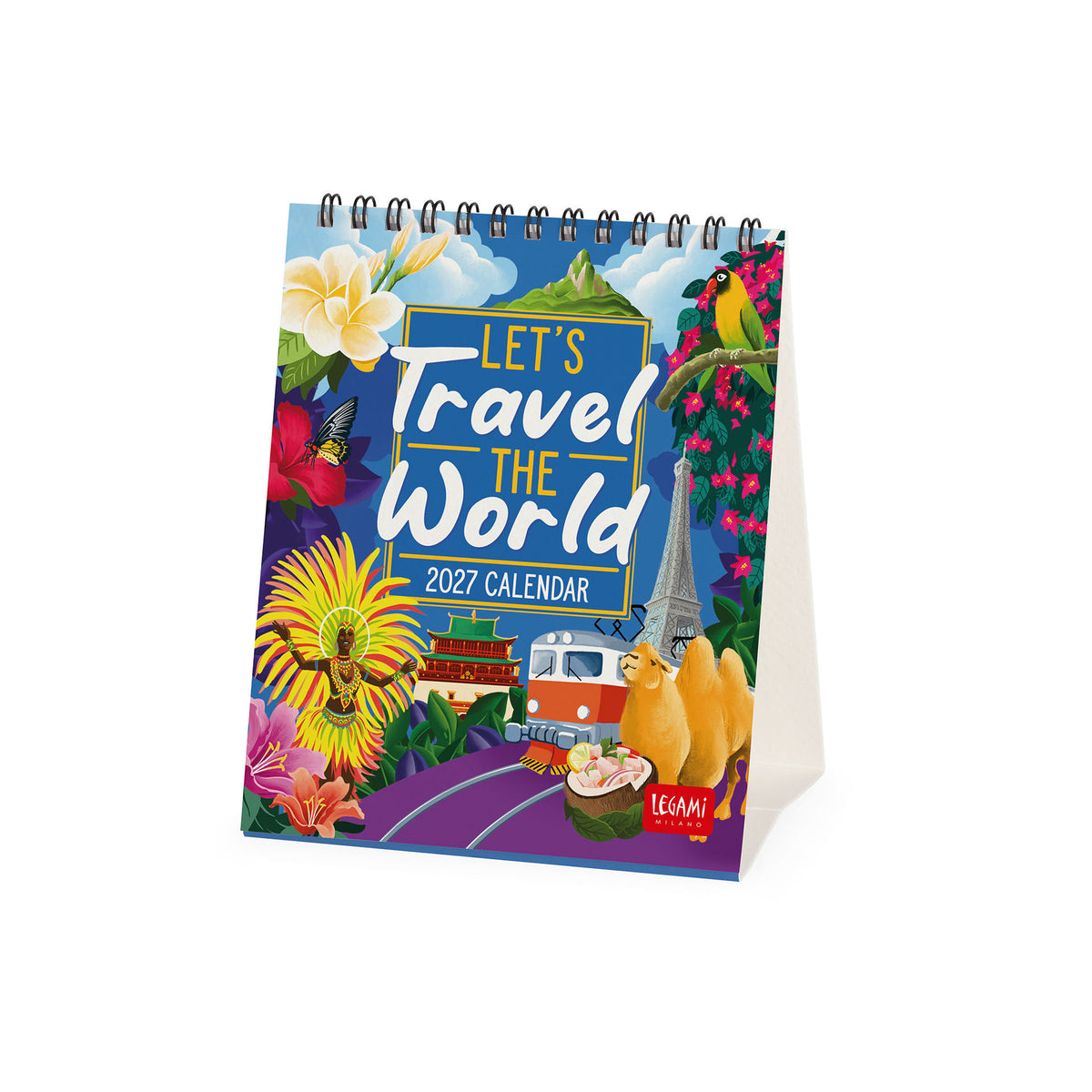 Calendario da Tavolo 2027 - 12 x 14,5 cm - Let's Travel the World