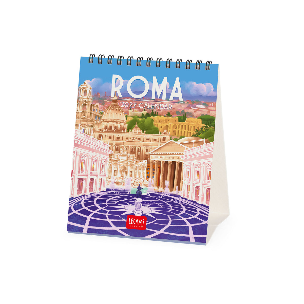 Calendario da Tavolo 2027 - 12 x 14,5 cm - Rome