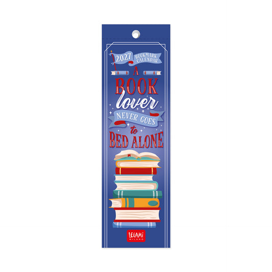 Calendario Segnalibro 2027 - 5,5 x 18 cm - Book Lover's