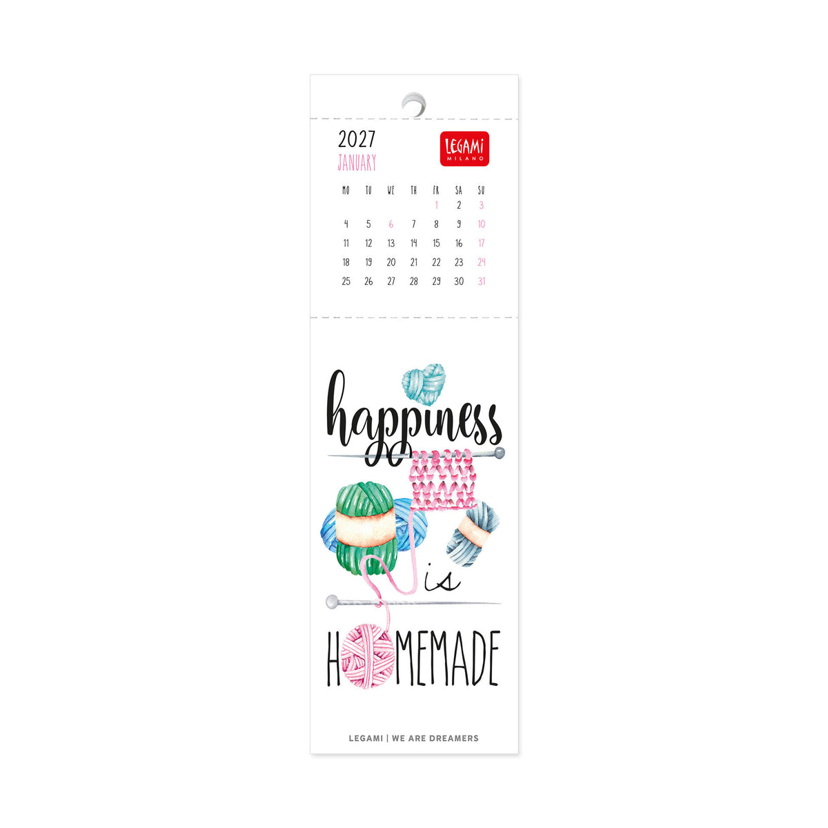Calendario Segnalibro 2027 - 5,5 x 18 cm - Aphorisms