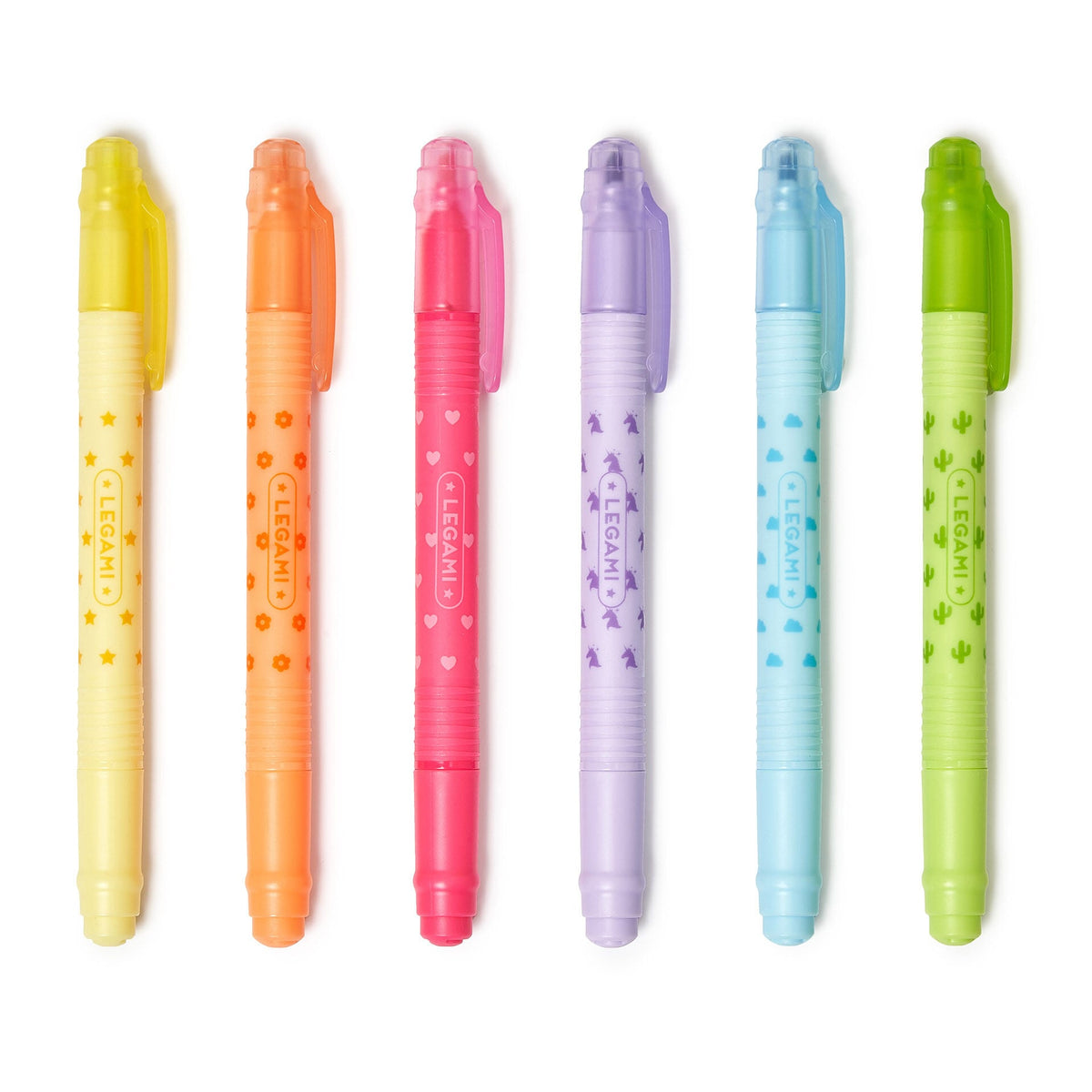 Set 6 evidenziatori cancellabili Legami Magic Highlighters