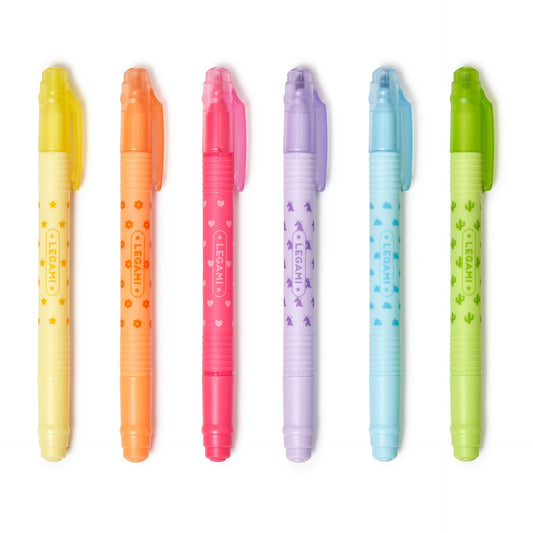 Set di 6 Evidenziatori Cancellabili - Magic Highlighters