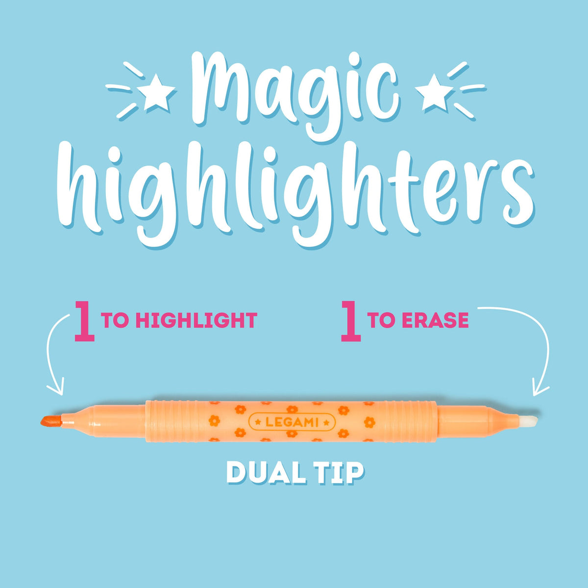 Set di 6 Evidenziatori Cancellabili - Magic Highlighters