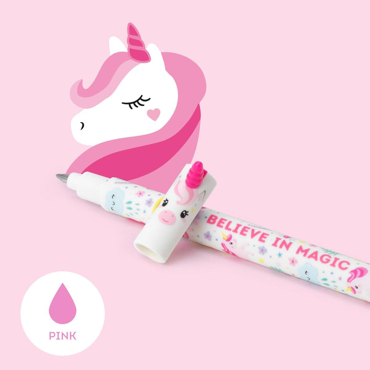 Penna Gel Cancellabile Unicorn "Believe In Magic" - Erasable Pen