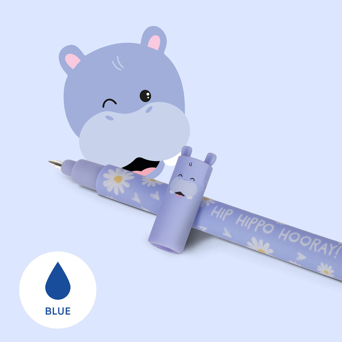 Penna Cancellabile Hippo "Hip Hippo Hooray!" - Erasable Pen