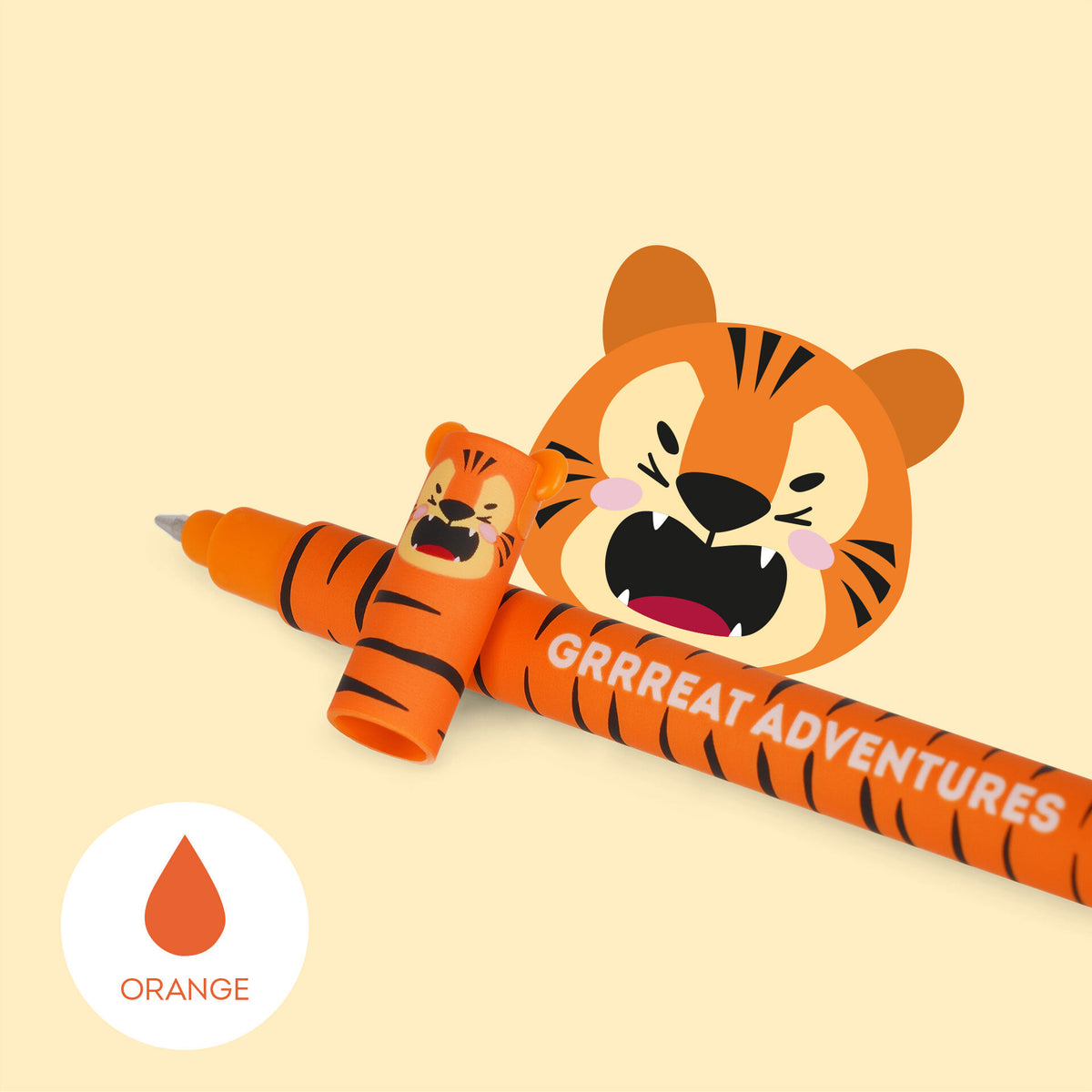 Penna Gel Cancellabile Tiger "Grrreat Adventure" - Erasable Pen