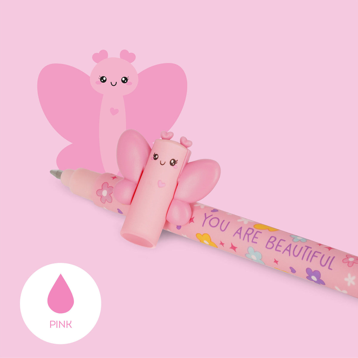 Penna Gel Cancellabile Butterfly "You Are Beautiful" - Erasable Pen