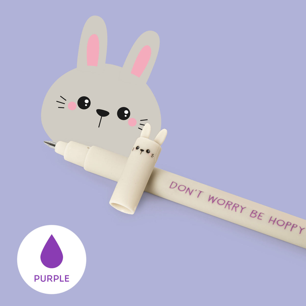 Penna Gel Cancellabile Bunny "Don't Worry Be Hoppy" - Erasable Pen