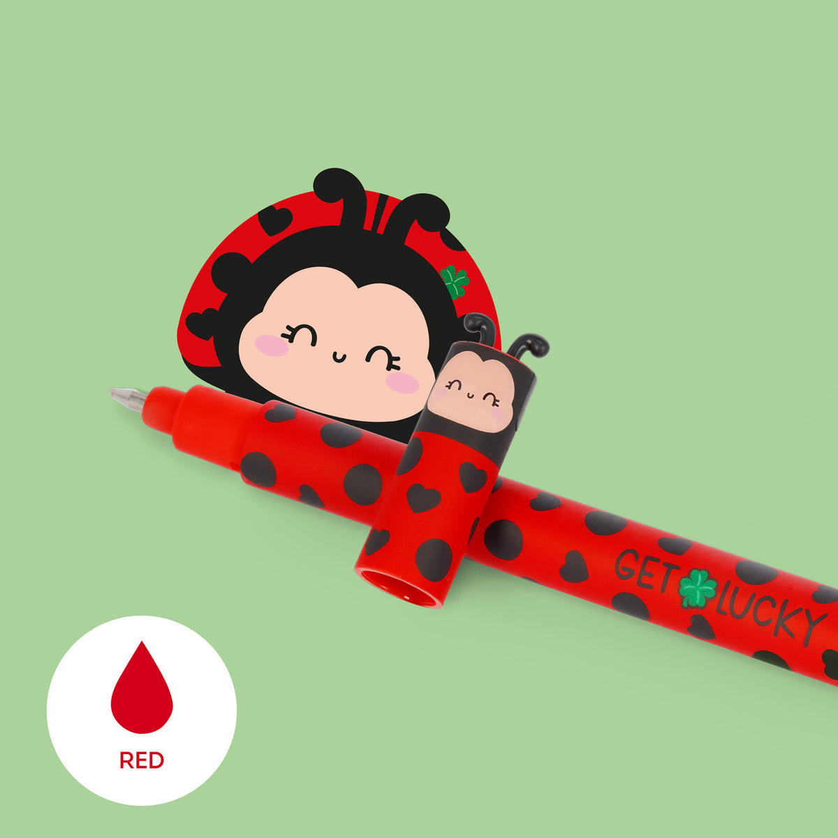 Penna Cancellabile Ladybug "Get Lucky" - Erasable Pen