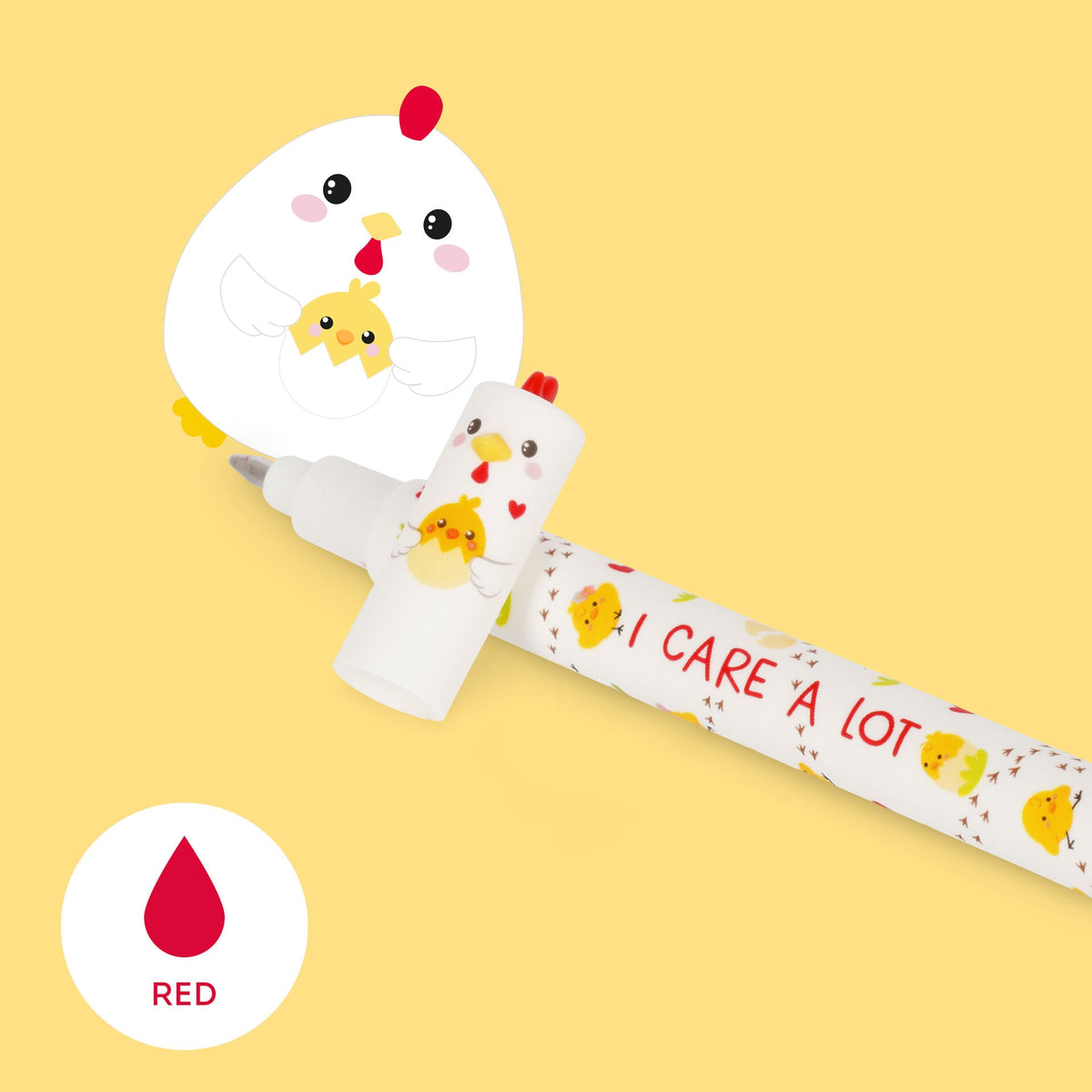 Penna Cancellabile Hen "I Care a Lot" - Erasable Pen