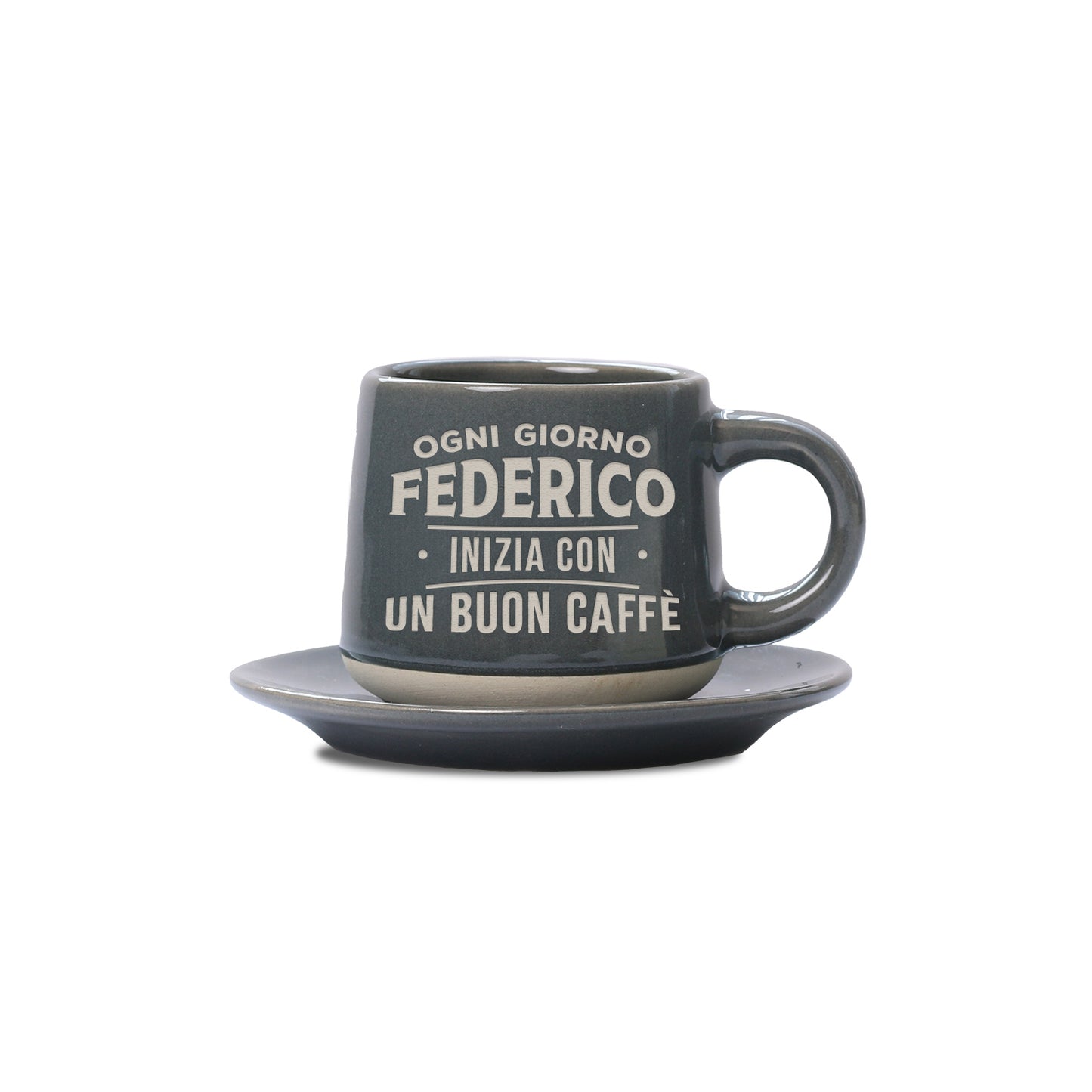 FEDERICO - TAZZINA DA CAFFE'+PIATTINO ABBINATO