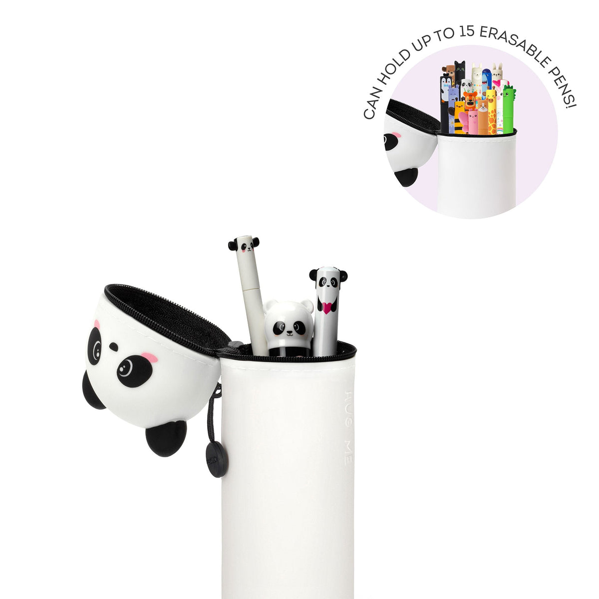 Astuccio 2-in-1 in Silicone Panda "Hug Me" - Kawaii