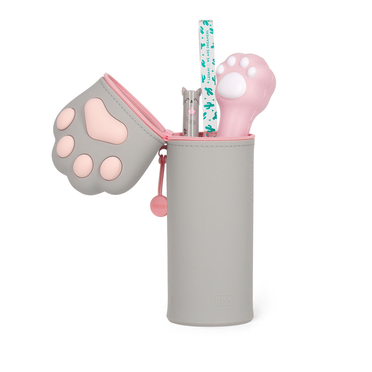 Astuccio 2-in-1 in Silicone Kitty "Meow" - Kawaii