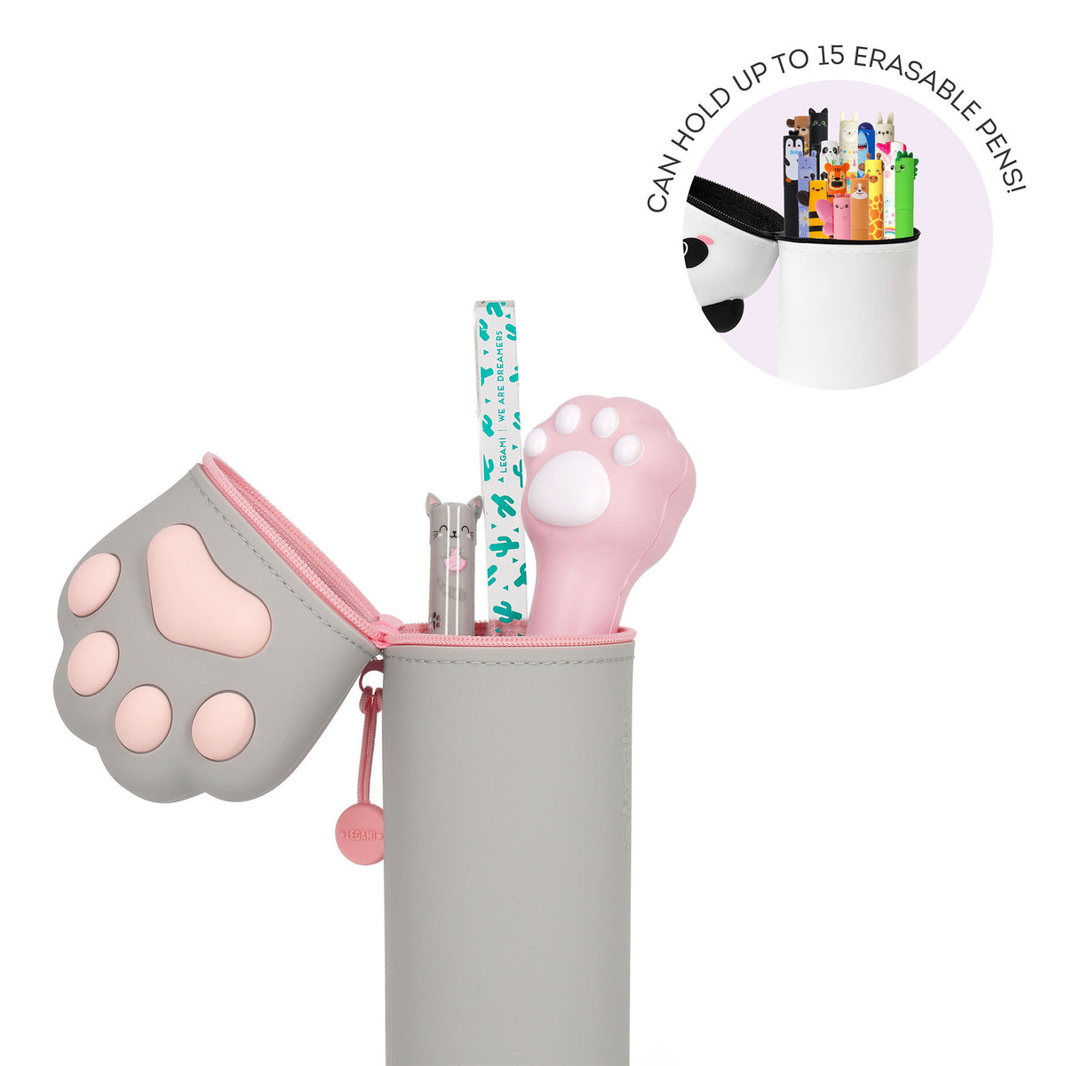 Astuccio 2-in-1 in Silicone Kitty "Meow" - Kawaii