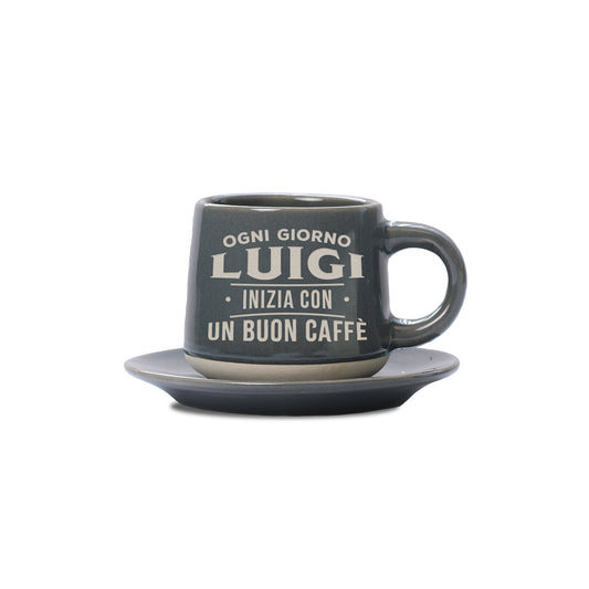 LUIGI - TAZZINA DA CAFFE'+ PIATTINO ABBINATO