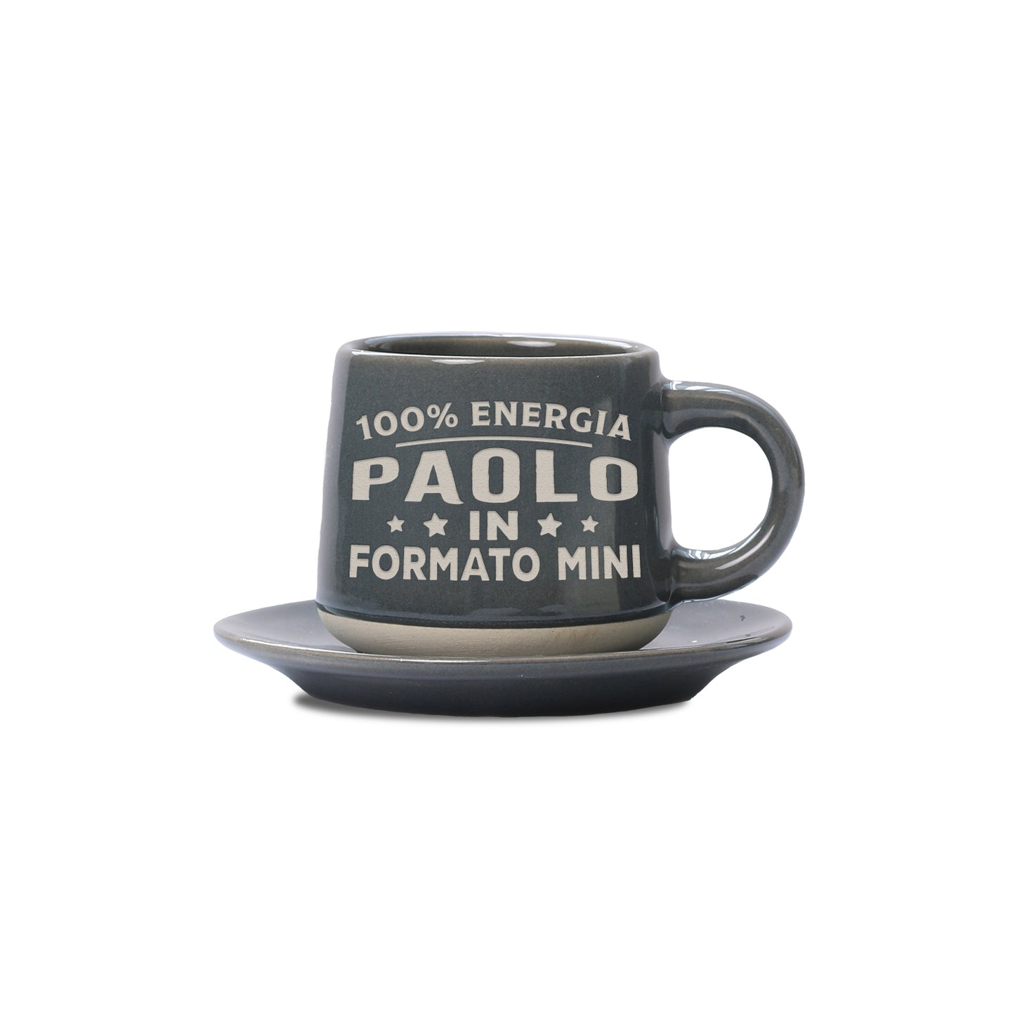 PAOLO - TAZZINA DA CAFFE'+ PIATTINO ABBINATO