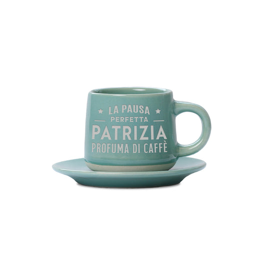 PATRIZIA - TAZZINA DA CAFFE'+ PIATTINO ABBINATO