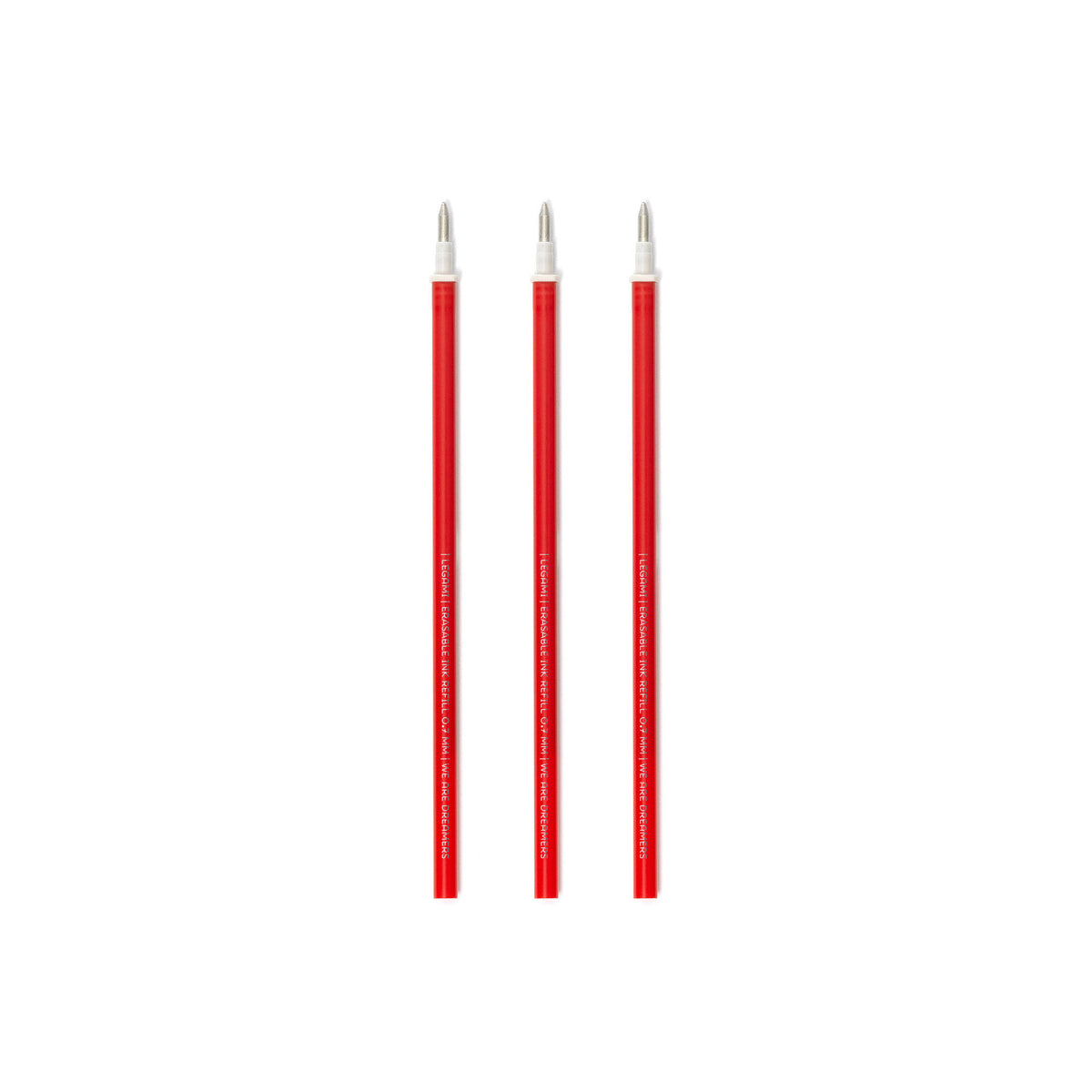 Set di 3 Refill per Penna Cancellabile - Inchiostro Rosso - Erasable Pen