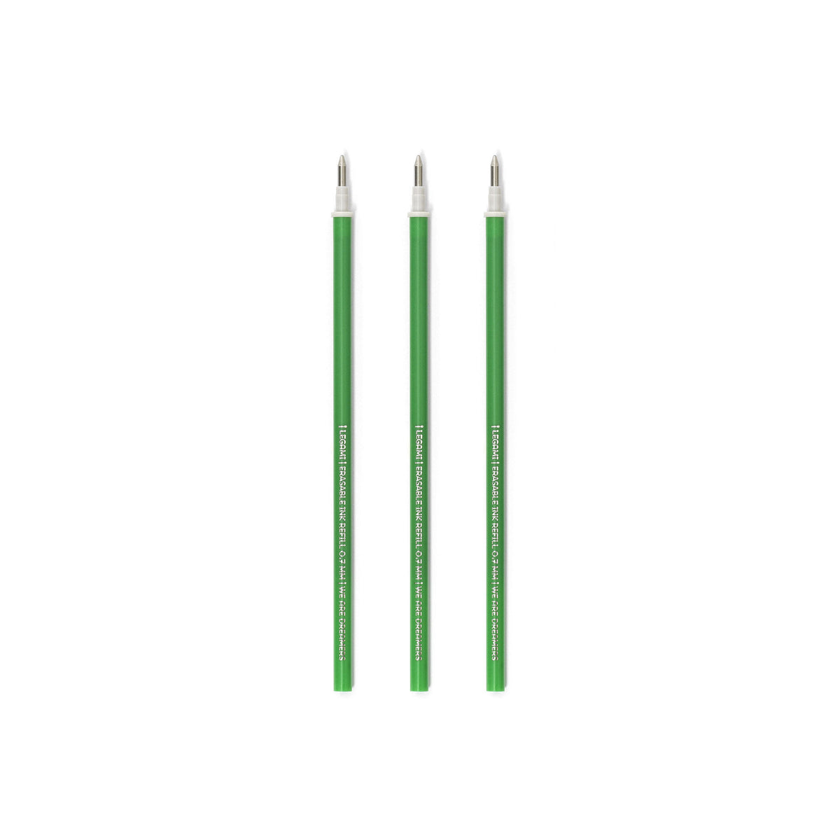 Set di 3 Refill per Penna Cancellabile - Inchiostro Verde - Erasable Pen