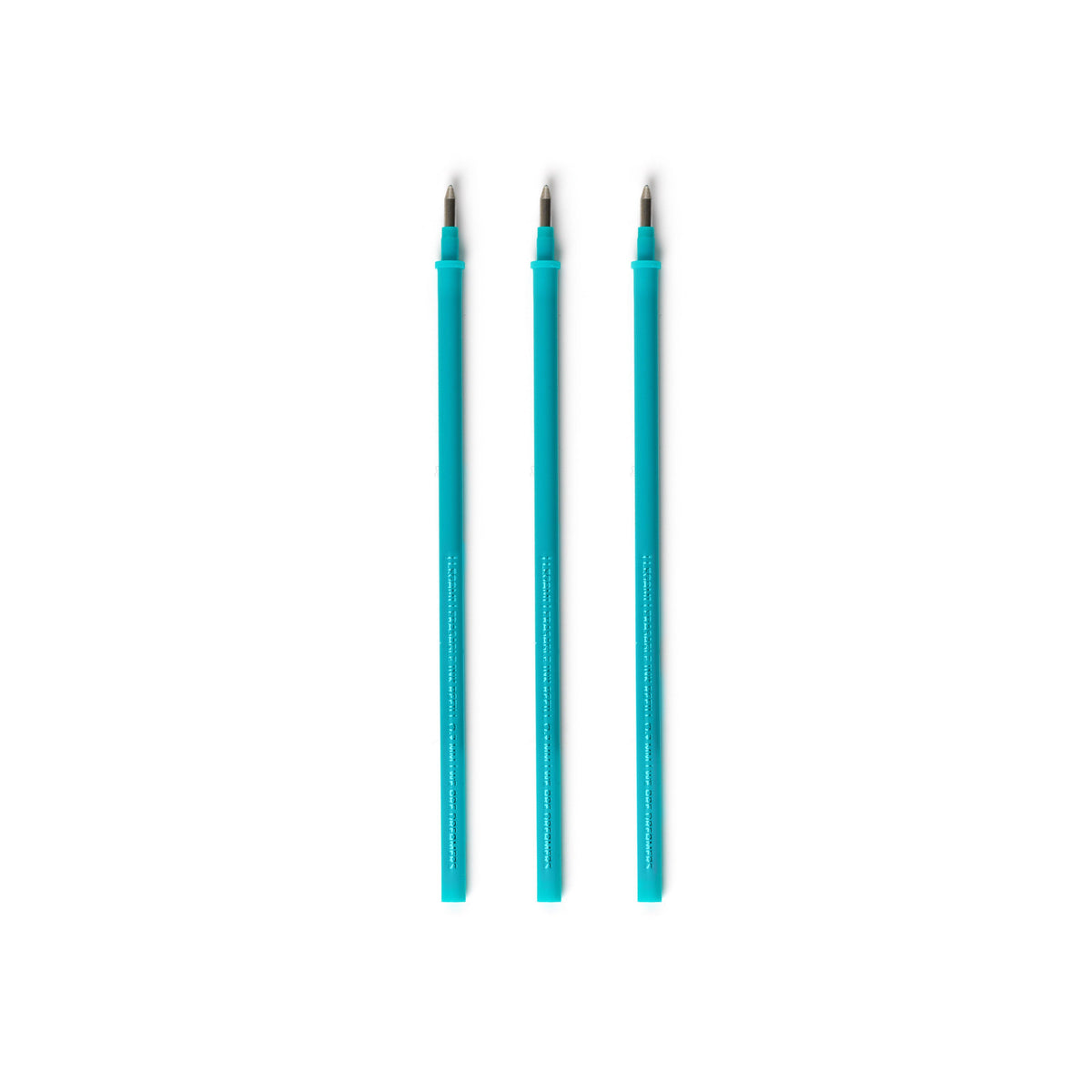 Set di 3 Refill per Penna Cancellabile - Inchiostro Turchese - Erasable Pen
