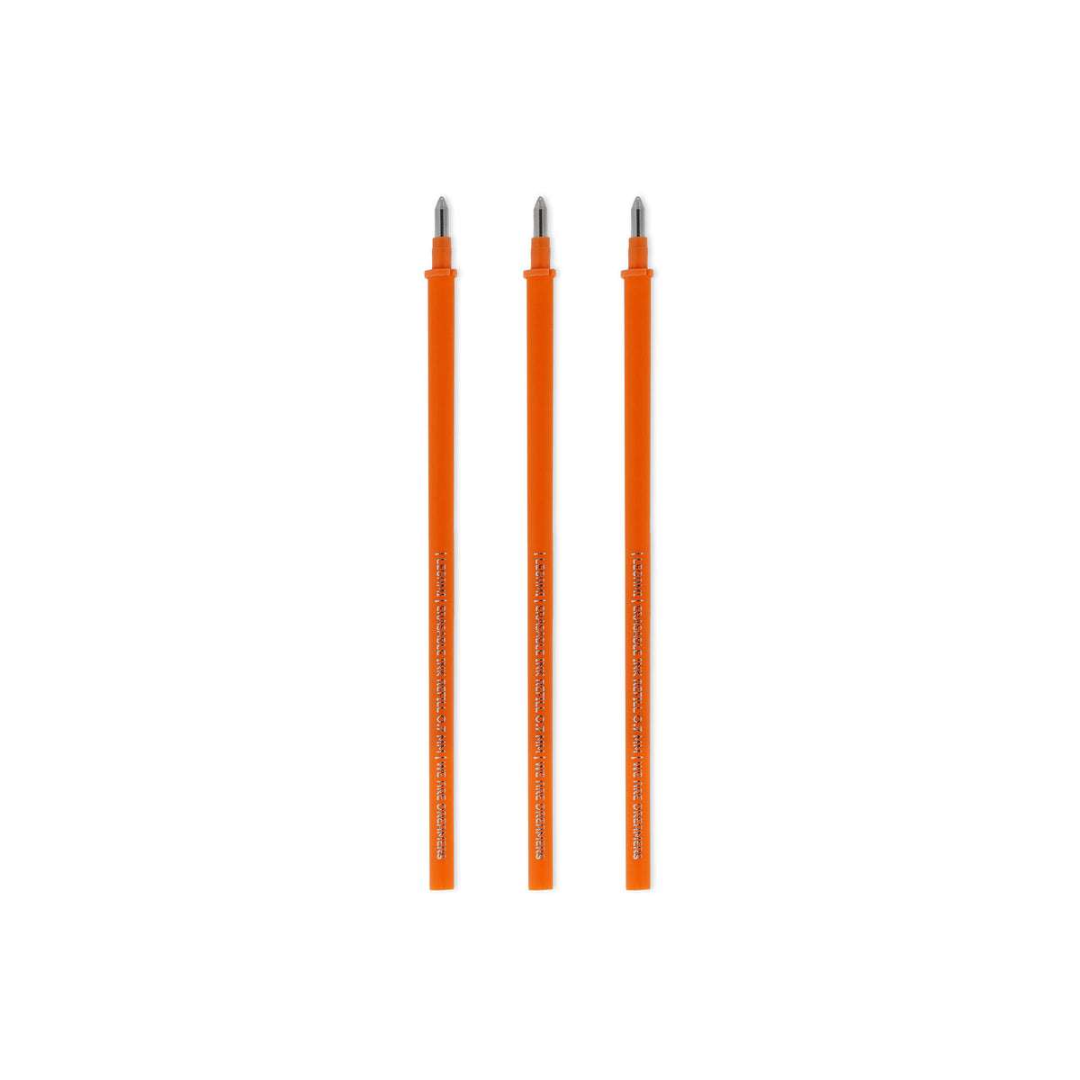 Set di 3 Refill per Penna Cancellabile - Inchiostro Arancione - Erasable Pen