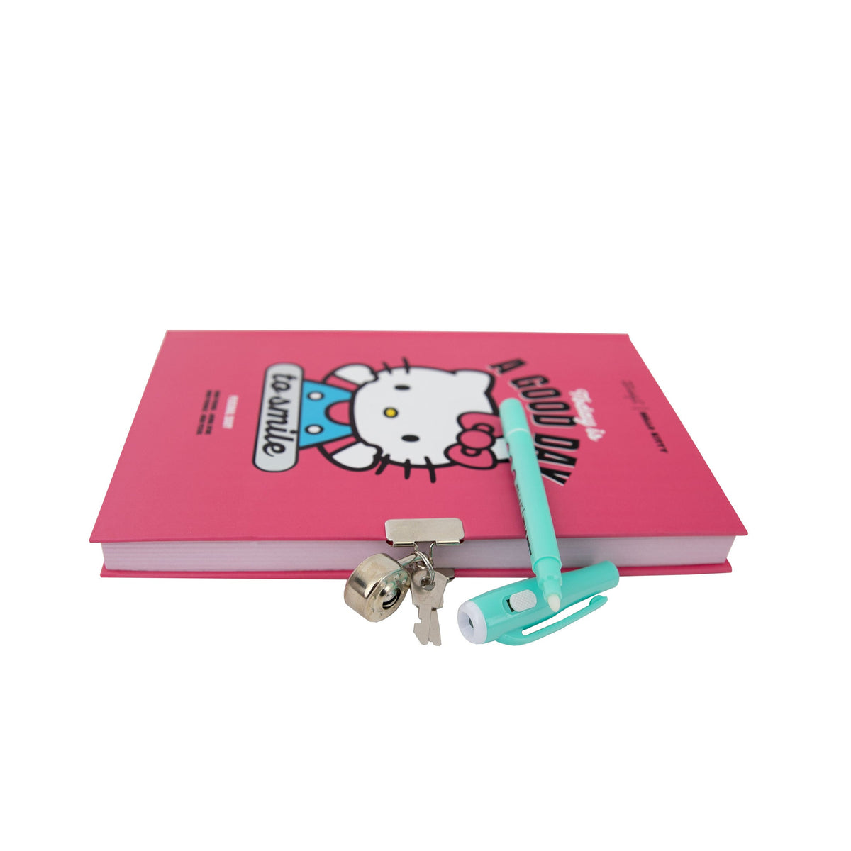 Diario personale con penna a inchiostro invisibile Hello Kitty – Today is a good day to smile