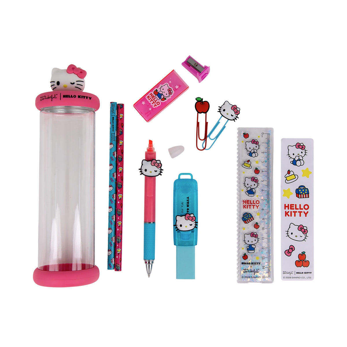 Set da scrittura con charm Hello Kitty – astuccio rigido
